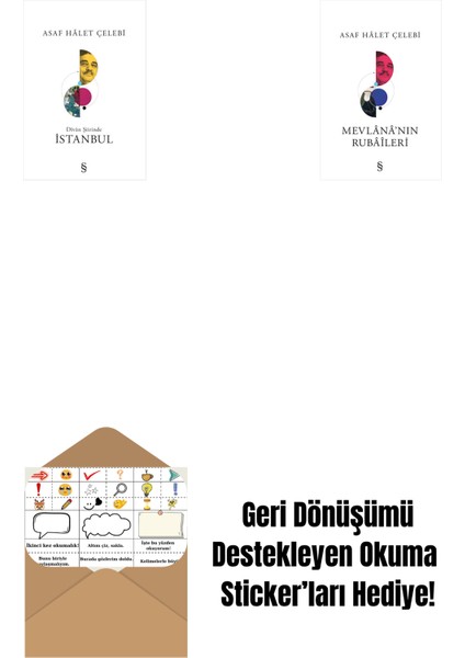 Divan Şiirinde Istanbul + Mevlana'nın Rubaileri + Okuma Sticker'ları