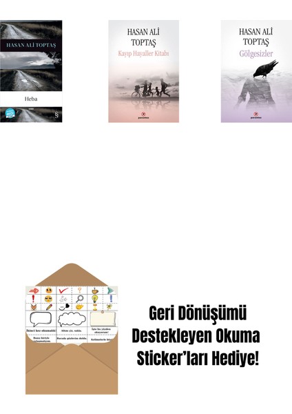 Heba (Midi Boy) + Kayıp Hayaller Kitabı + Gölgesizler + Okuma Sticker'ları