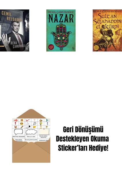 Cemil Reloaded + Nazar + Sultan Selahaddin El Kürdi + Okuma Sticker'ları