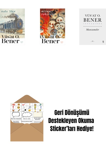 Kara Tren + Mızıkalı Yürüyüş + Manzumeler (Ciltli) + Okuma Sticker'ları