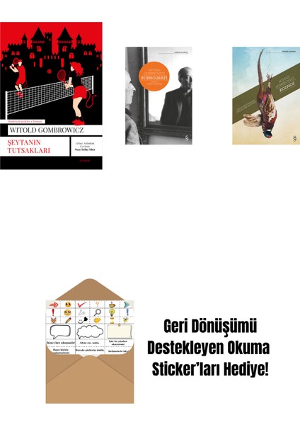 Şeytanın Tutsakları + Pornografi + Kozmos + Okuma Sticker'ları