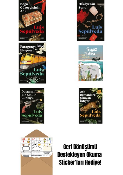 Luis Sepulveda 6 Kitap Set + Okuma Sticker'ları