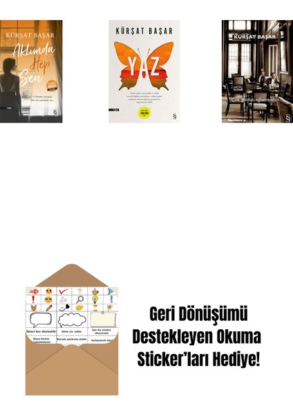 Aklımda Hep Sen (Midi Boy) + Yaz + Çok Güldük, Ağlamayalım + Okuma Sticker'ları
