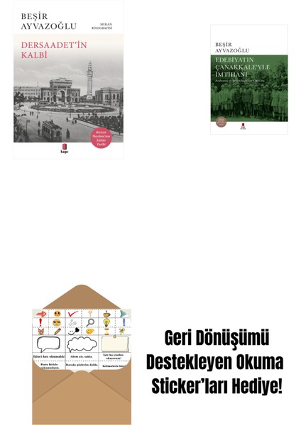 Dersaadet’i̇n Kalbi + Edebiyatın Çanakkale’yle Imtihanı (Ciltli) + Okuma Sticker'ları