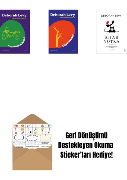Yaşamanın Bedeli + Gayrimenkul + Siyah Votka + Okuma Sticker'ları