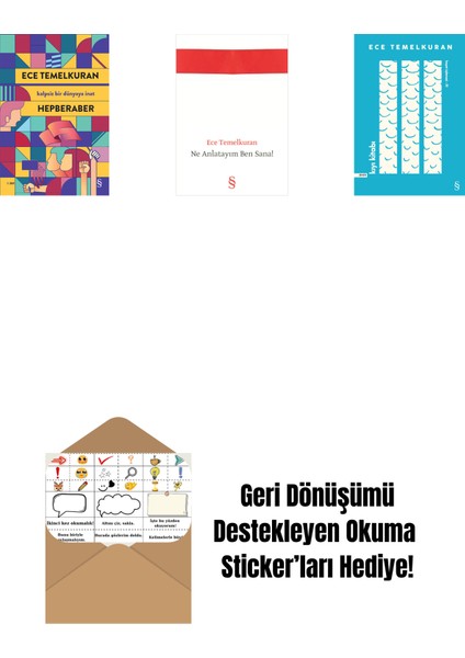 Hepberaber + Ne Anlatayım Ben Sana! + Kıyı Kitabı + Okuma Sticker'ları
