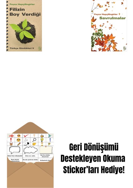 Filizin Boy Verdiği + Savrulmalar + Okuma Sticker'ları
