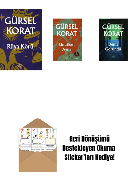 Rüya Körü + Unutkan Ayna + Deniz Göründü + Okuma Sticker'ları