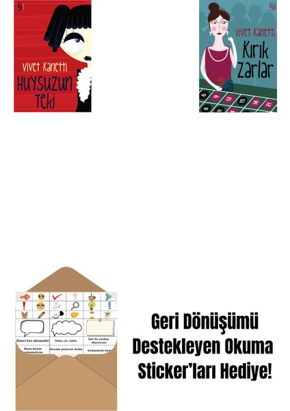 Huysuzun Teki + Kırık Zarlar + Okuma Sticker'ları