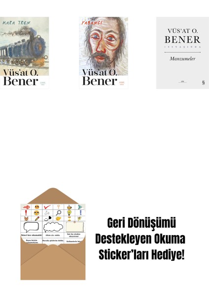 Kara Tren + Yabancı + Manzumeler (Ciltli) + Okuma Sticker'ları
