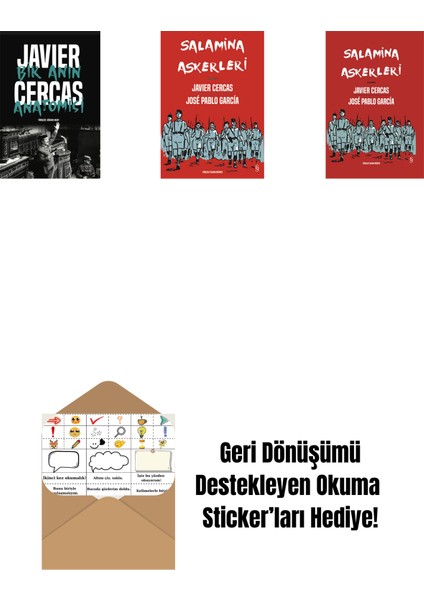 Bir Anın Anatomisi + Salamina Askerleri (Çizgi Roman) + Salamina Askerleri (Çizgi Roman - Ciltli) + Okuma Sticker'ları