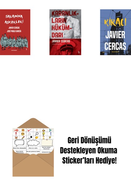 Salamina Askerleri (Çizgi Roman - Ciltli) + Karanlıkların Hükümdarı + Kiracı + Okuma Sticker'ları