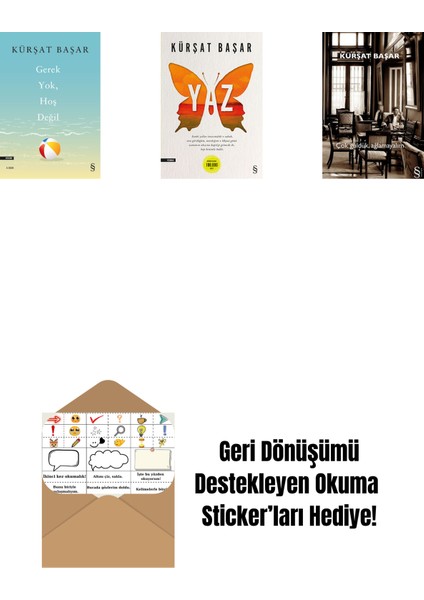 Gerek Yok, Hoş Değil + Yaz + Çok Güldük, Ağlamayalım + Okuma Sticker'ları