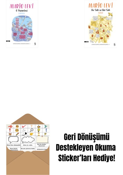 O Pazartesi Eminönü + Bu Salı ve Her Salı Şişli + Okuma Sticker'ları