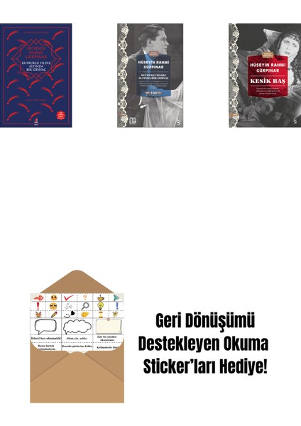 Kuyruklu Yıldız Altında Bir Izdivaç + Kuyrukluyıldız Altında Bir Izdivaç (Cep Boy) + Kesik Baş (Günümüz Türkçesiyle) + Okuma Sticker'ları