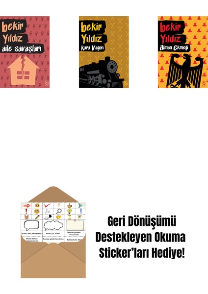 Aile Savaşları + Kara Vagon + Alman Ekmeği + Okuma Sticker'ları
