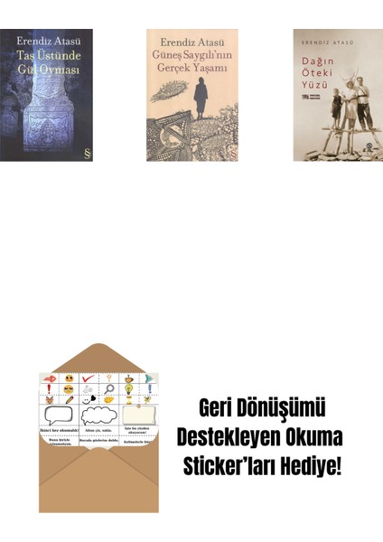 Taş Üstünde Gül Oyması + Güneş Saygılı'nın Gerçek Yaşamı + Dağın Öteki Yüzü + Okuma Sticker'ları