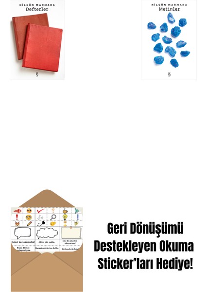 Defterler + Metinler + Okuma Sticker'ları