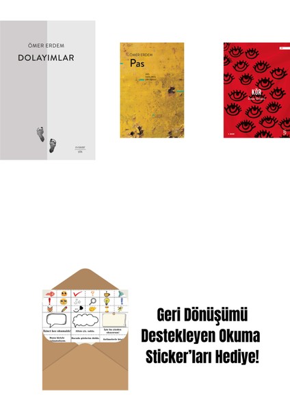 Dolayımlar + Pas + Kör + Okuma Sticker'ları