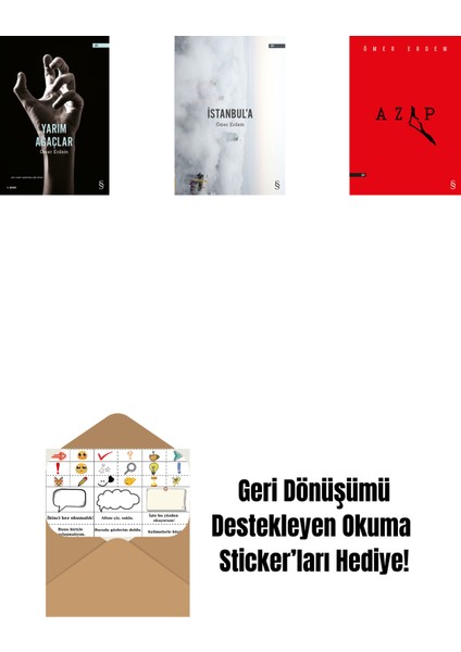 Yarım Ağaçlar + Istanbul'a + Azap + Okuma Sticker'ları