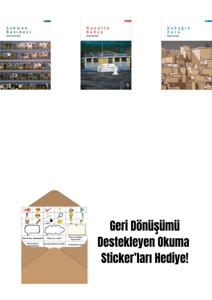 Lokman Kasidesi + Kusurlu Bahçe + Sokağın Zoru + Okuma Sticker'ları