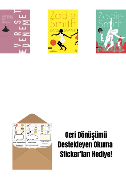 Yazarlar Için Dans Dersleri + Dans Zamanı + Inci Gibi Dişler + Okuma Sticker'ları