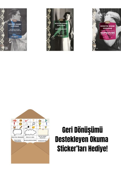 Kuyrukluyıldız Altında Bir Izdivaç (Cep Boy) + Gulyabani (Cep Boy) + Şıpsevdi (Günümüz Türkçesiyle) + Okuma Sticker'ları