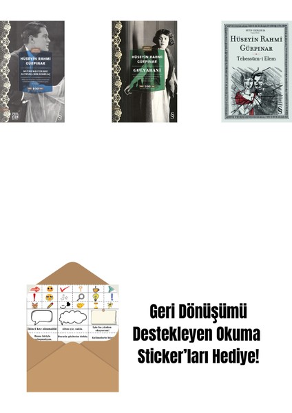 Kuyrukluyıldız Altında Bir Izdivaç (Cep Boy) + Gulyabani (Cep Boy) + Tebessüm-I Elem + Okuma Sticker'ları