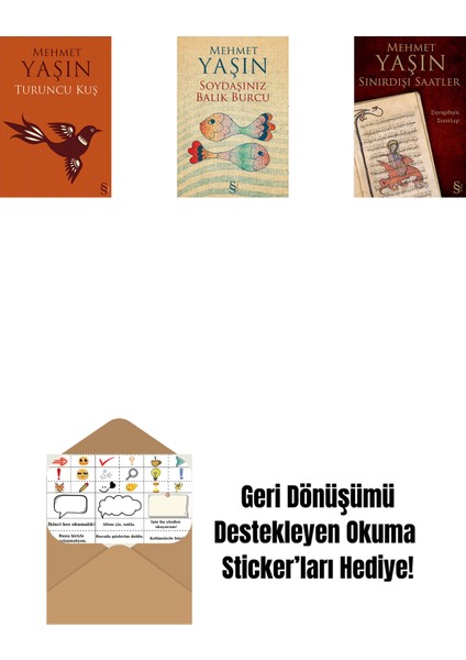 Turuncu Kuş + Soydaşınız Balık Burcu + Sınırdışı Saatler + Okuma Sticker'ları