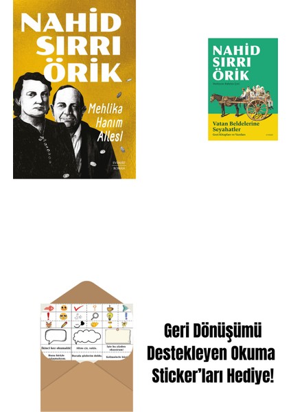 Mehlika Hanım Ailesi + Vatan Beldelerine Seyahatler + Okuma Sticker'ları
