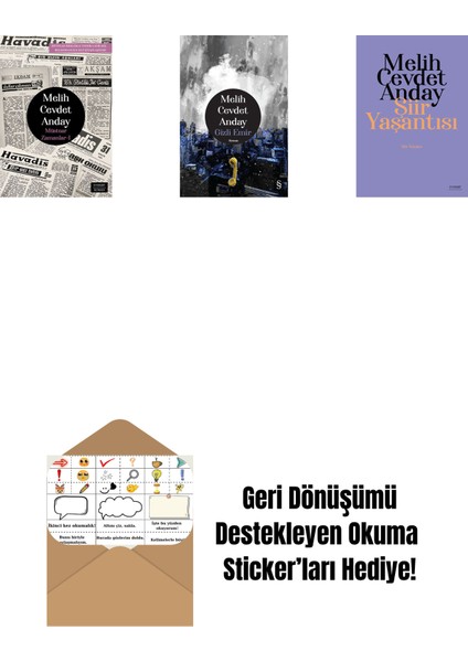 Müstear Zamanlar - 1 + Gizli Emir (Ciltli) + Şiir Yaşantısı - Şiir Yazıları + Okuma Sticker'ları