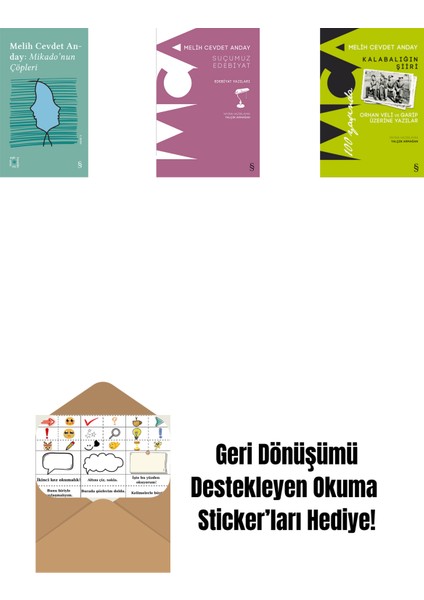 Everest Açıkhava 3 - Mikado’nun Çöpleri + Suçumuz Edebiyat + Kalabalığın Şiiri + Okuma Sticker'ları