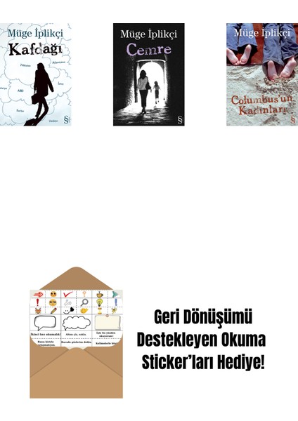 Kafdağı + Cemre + Columbus'un Kadınları + Okuma Sticker'ları