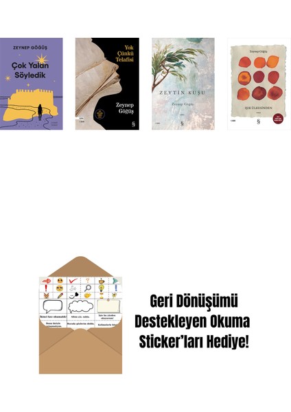 Zeynep Göğüş 4 Kitap Set + Okuma Sticker'ları