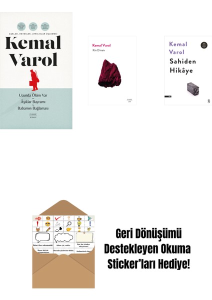 Aşklar, Hevesler, Ayrılıklar Üçlemesi (Ciltli) + Kin Divanı + Sahiden Hikâye + Okuma Sticker'ları