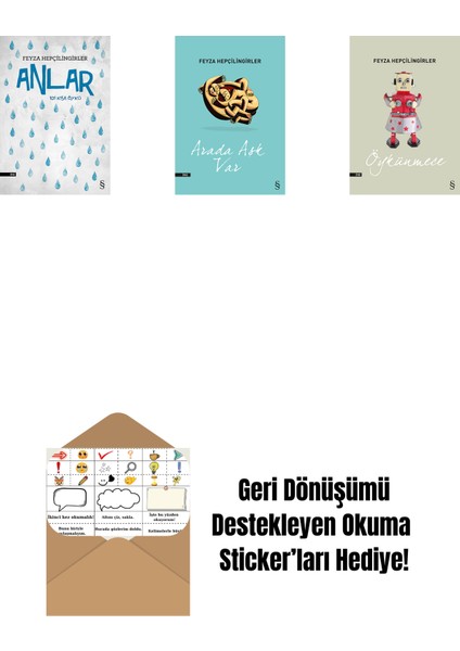 Anlar + Arada Aşk Var + Öykünmece + Okuma Sticker'ları