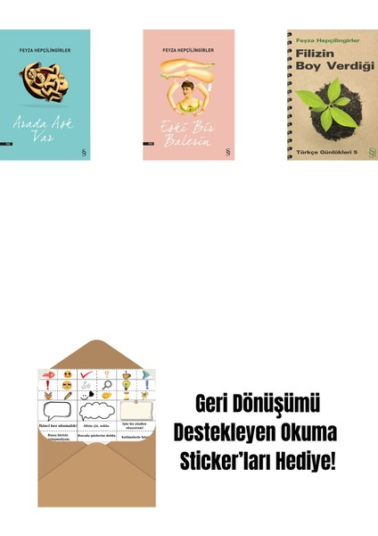 Arada Aşk Var + Eski Bir Balerin + Filizin Boy Verdiği + Okuma Sticker'ları