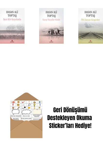 Beni Kör Kuyularda + Kayıp Hayaller Kitabı + Ölü Zaman Gezginleri + Okuma Sticker'ları