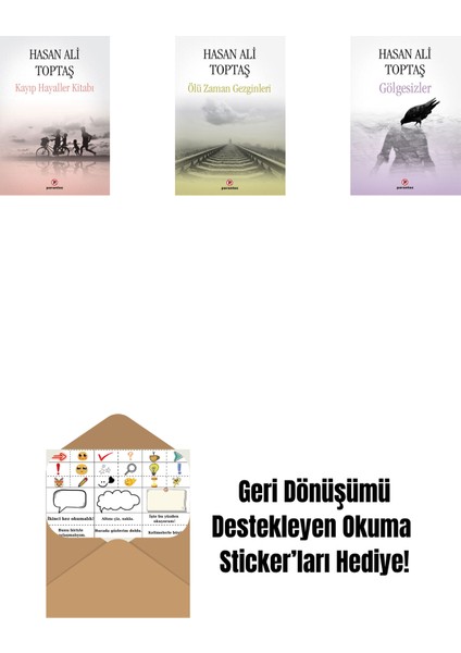Kayıp Hayaller Kitabı + Ölü Zaman Gezginleri + Gölgesizler + Okuma Sticker'ları