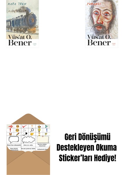 Kara Tren + Yabancı + Okuma Sticker'ları
