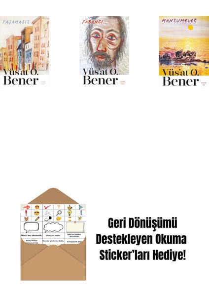 Yaşamasız + Yabancı + Manzumeler + Okuma Sticker'ları