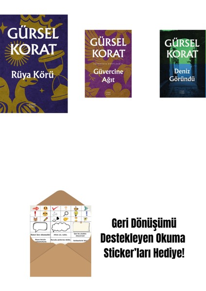 Rüya Körü + Güvercine Ağıt + Deniz Göründü + Okuma Sticker'ları
