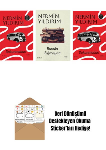 Dokunmadan (Ciltli) + Bavula Sığmayan + Dokunmadan + Okuma Sticker'ları