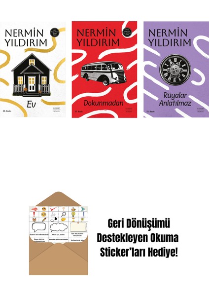 Ev + Dokunmadan + Rüyalar Anlatılmaz + Okuma Sticker'ları