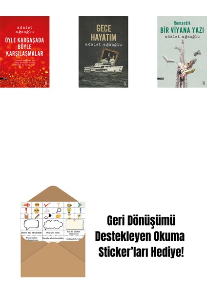 Öyle Kargaşada Böyle Karşılaşmalar + Gece Hayatım + Romantik Bir Viyana Yazı + Okuma Sticker'ları