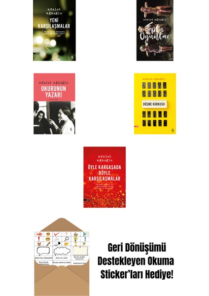 Adalet Ağaoğlu 5 Kitap Set + Okuma Sticker'ları