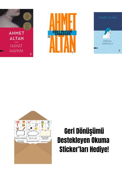 Hayat Hanım + Dört Mevsim Sonbahar/tehlikeli Masallar (Cep Boy) + Kristal Denizaltı + Okuma Sticker'ları