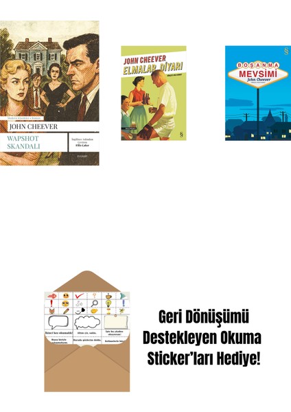 Wapshot Skandalı + Elmalar Diyarı + Boşanma Mevsimi + Okuma Sticker'ları