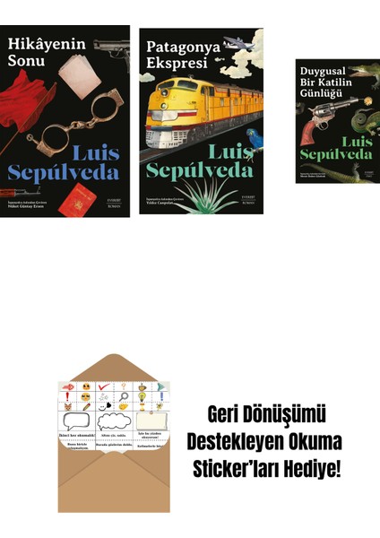 Hikâyenin Sonu + Patagonya Ekspresi + Duygusal Bir Katilin Günlüğü + Okuma Sticker'ları