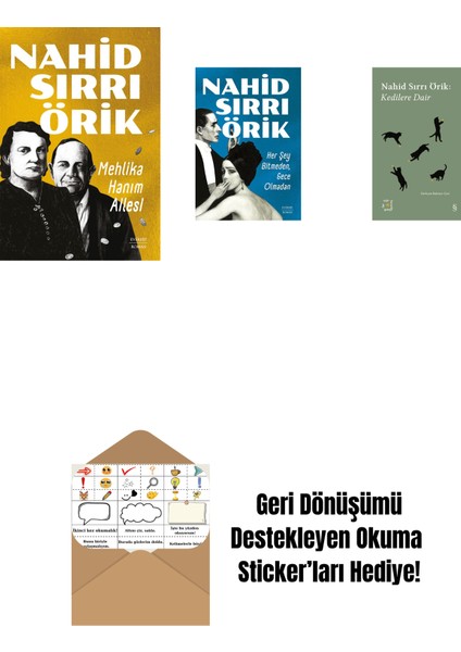 Mehlika Hanım Ailesi + Her Şey Bitmeden, Gece Olmadan + Everest Açıkhava 29 - Kedilere Dair + Okuma Sticker'ları